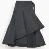PROENZA SCHOULER Technical Cotton Layered Skirt In Black 1 PROENZA SCHOULER Technical Cotton Layered Skirt In Black -DOROTHE Clothing Shop 9792d962673bedb4a8f9b0b654accdc4