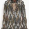 Missoni Textured Chevron Jacket In Multicolor -DOROTHE Clothing Shop MISSONI TexturedChevronJacketinMulticolor