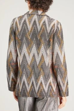Missoni Textured Chevron Jacket In Multicolor 10 Missoni Textured Chevron Jacket In Multicolor -DOROTHE Clothing Shop MISSONI TexturedChevronJacketinMulticolor 3