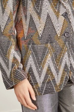 Missoni Textured Chevron Jacket In Multicolor 11 Missoni Textured Chevron Jacket In Multicolor -DOROTHE Clothing Shop MISSONI TexturedChevronJacketinMulticolor 4 1