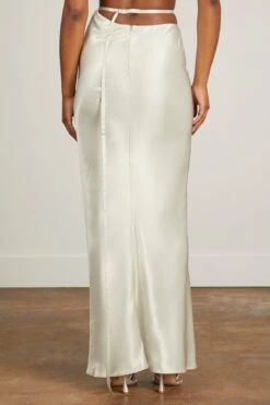 Grace Siren Skirt In Silver Glazed Twill 9 Grace Siren Skirt In Silver Glazed Twill -DOROTHE Clothing Shop MinuitGraceSirenSkirtinSilverGlazedTwill 3