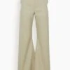 MM6 Maison Margiela Flared Leg Trouser In Beige -DOROTHE Clothing Shop a02c285af6f5c7a7a757f45009039011