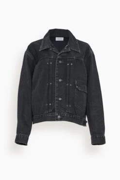 New Classic Jean Jacket In Black Selvedge