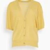 Dries Van Noten Tulie Cardigan In Pale Yellow -DOROTHE Clothing Shop a41b3bb9aa8eeb354195d29492adc73f