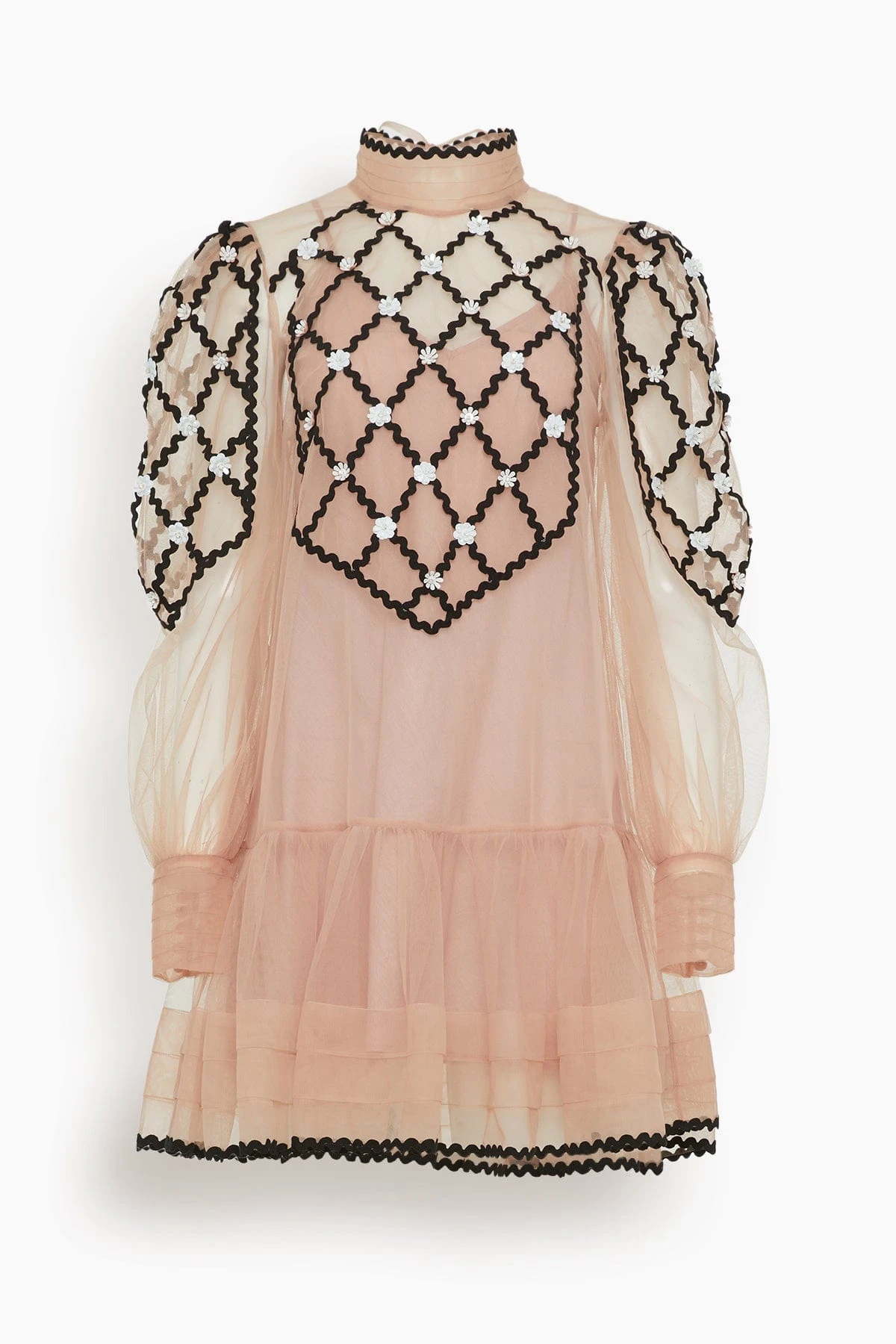 Rhue Beaded Mini Dress In Pink 3 Rhue Beaded Mini Dress In Pink