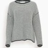 Felicity Sweater In Ink/Cream Stripe -DOROTHE Clothing Shop a8df79f807f325f8a7ad4c0528dbf0cb
