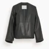 FORTE_FORTE Nappa Leather Kimono Jacket In Noir -DOROTHE Clothing Shop ac85bb0e974486c1ecc2b3e3eb3988c9