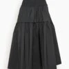 SEA Diana Taffeta Smocked Midi Skirt In Black 2 SEA Diana Taffeta Smocked Midi Skirt In Black -DOROTHE Clothing Shop af1d37273d140032d938026ad9d70142