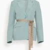 ULLA JOHNSON Ellery Jacket In Agave -DOROTHE Clothing Shop afbfc6b7b21069eedfbd3bd0cd8e7c72