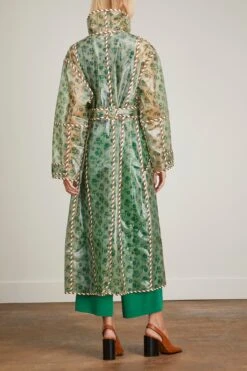 Abigail Raincoat In Green -DOROTHE Clothing Shop alemais AbigailRaincoatinGreen 3