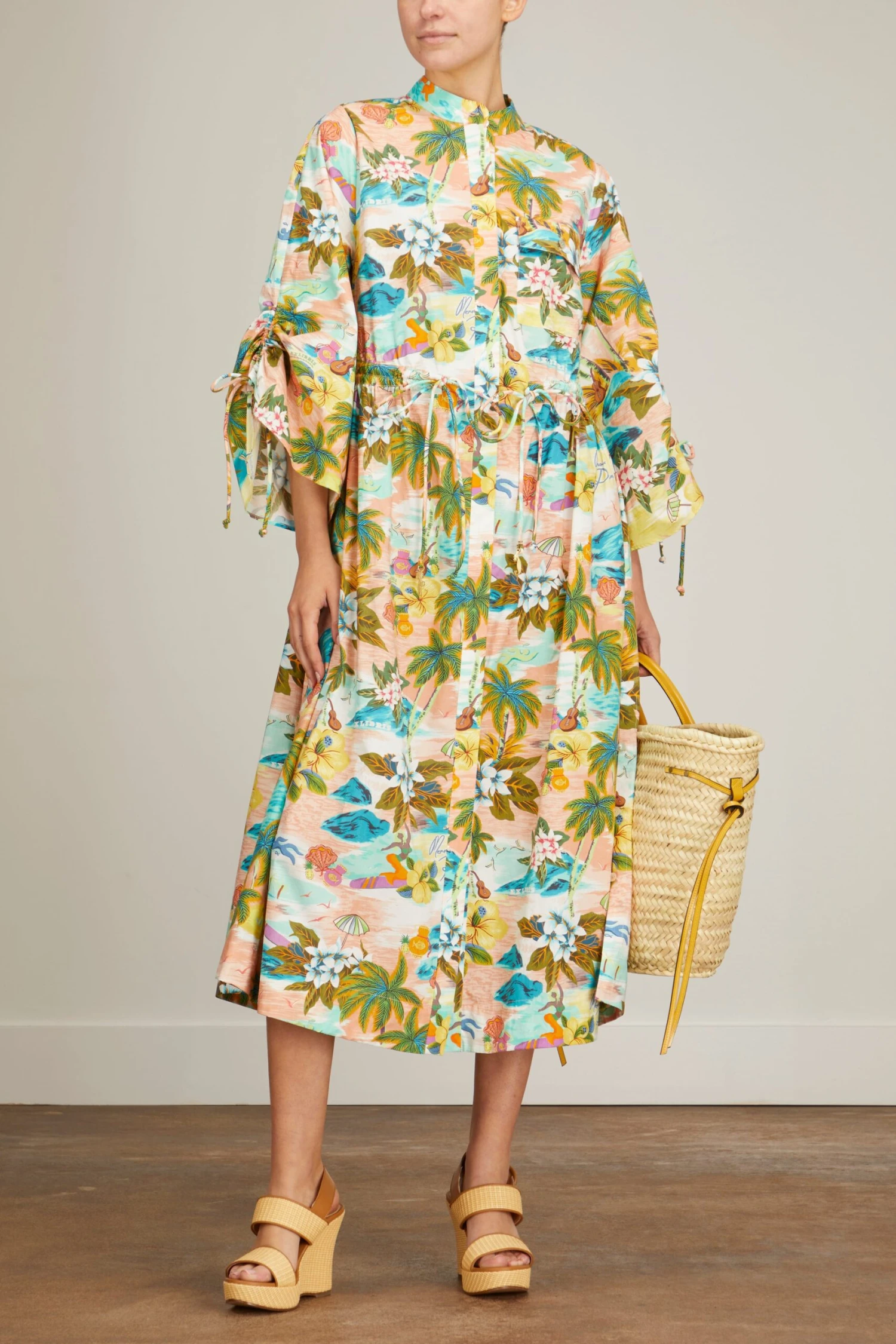 Mermaid Point Midi Dress In Guava 4 Mermaid Point Midi Dress In Guava - Image 2