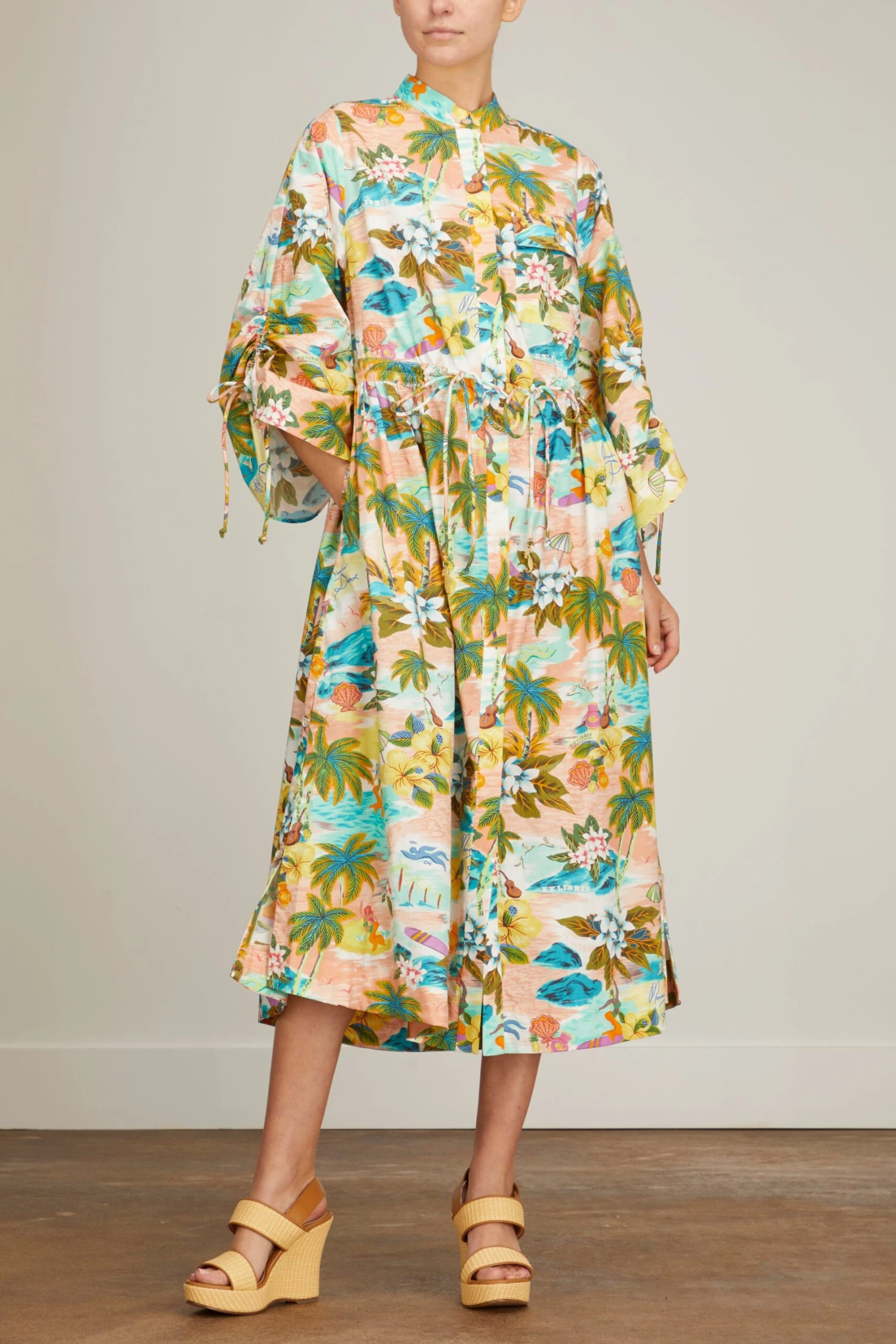 Mermaid Point Midi Dress In Guava 5 Mermaid Point Midi Dress In Guava - Image 3