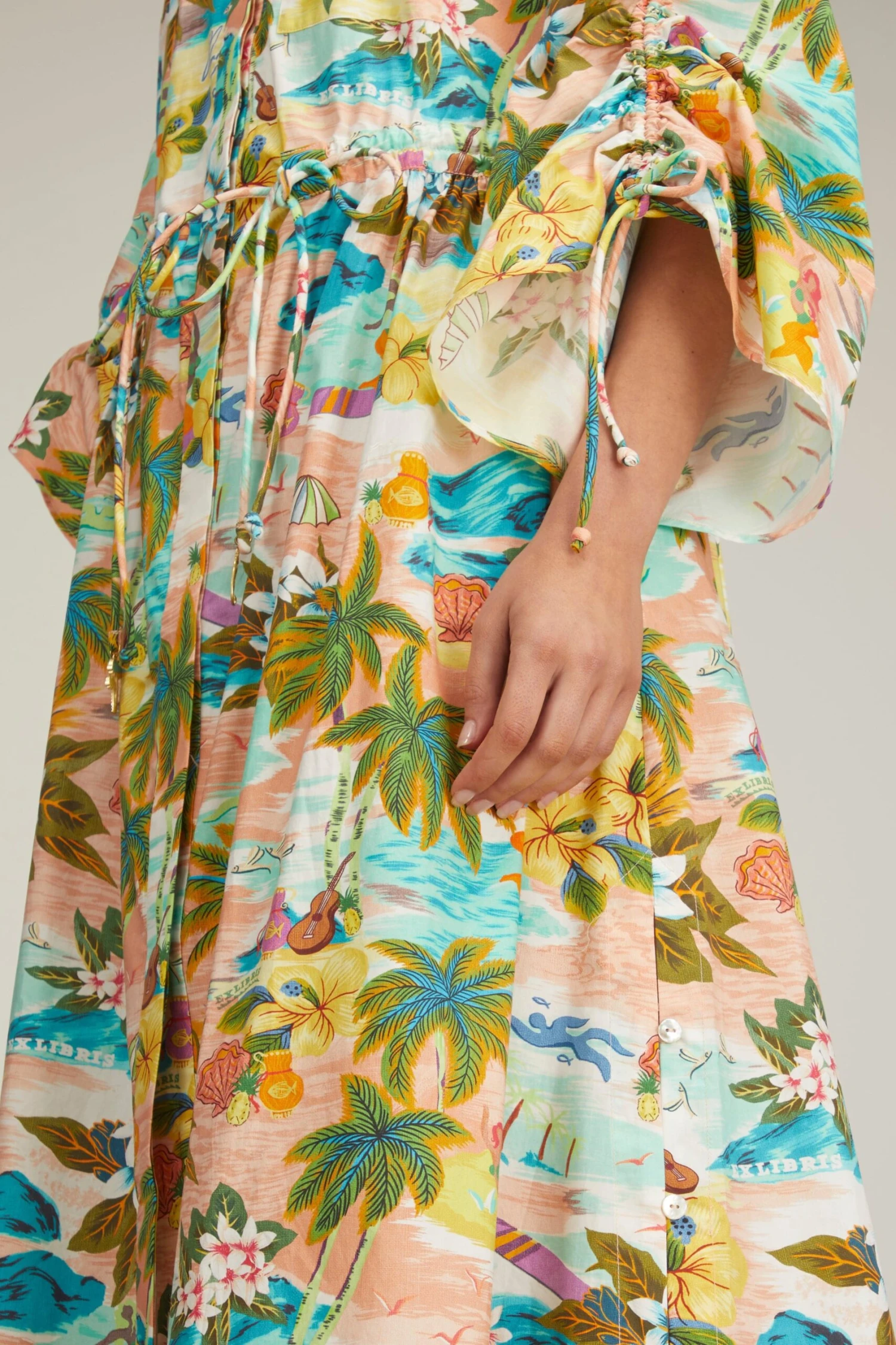 Mermaid Point Midi Dress In Guava 7 Mermaid Point Midi Dress In Guava - Image 5