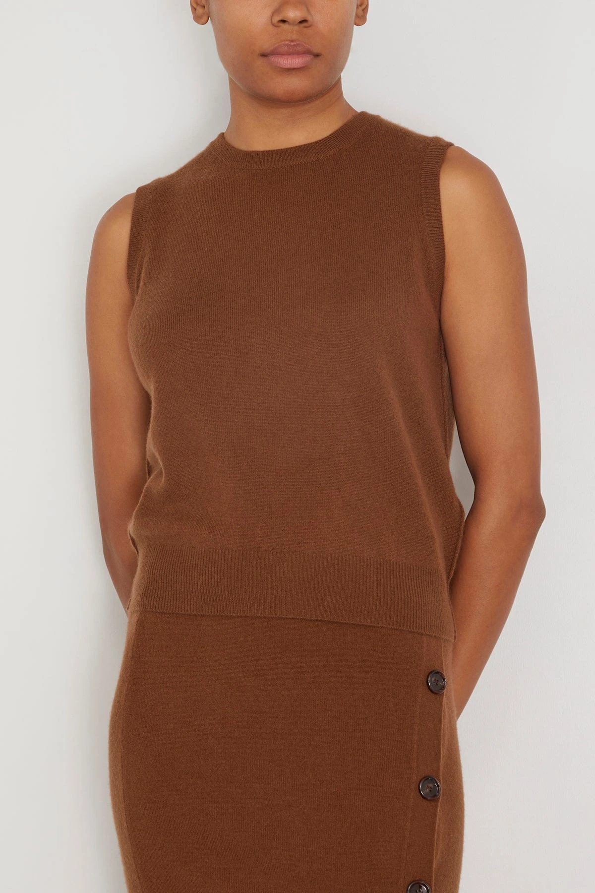 ALLUDE RD Sweater 0/1 In Brown 5 ALLUDE RD Sweater 0/1 In Brown - Image 3