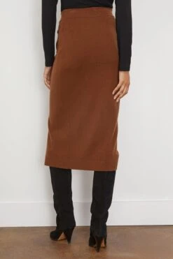 ALLUDE Skirt In Brown -DOROTHE Clothing Shop allude SkirtinBrown 3