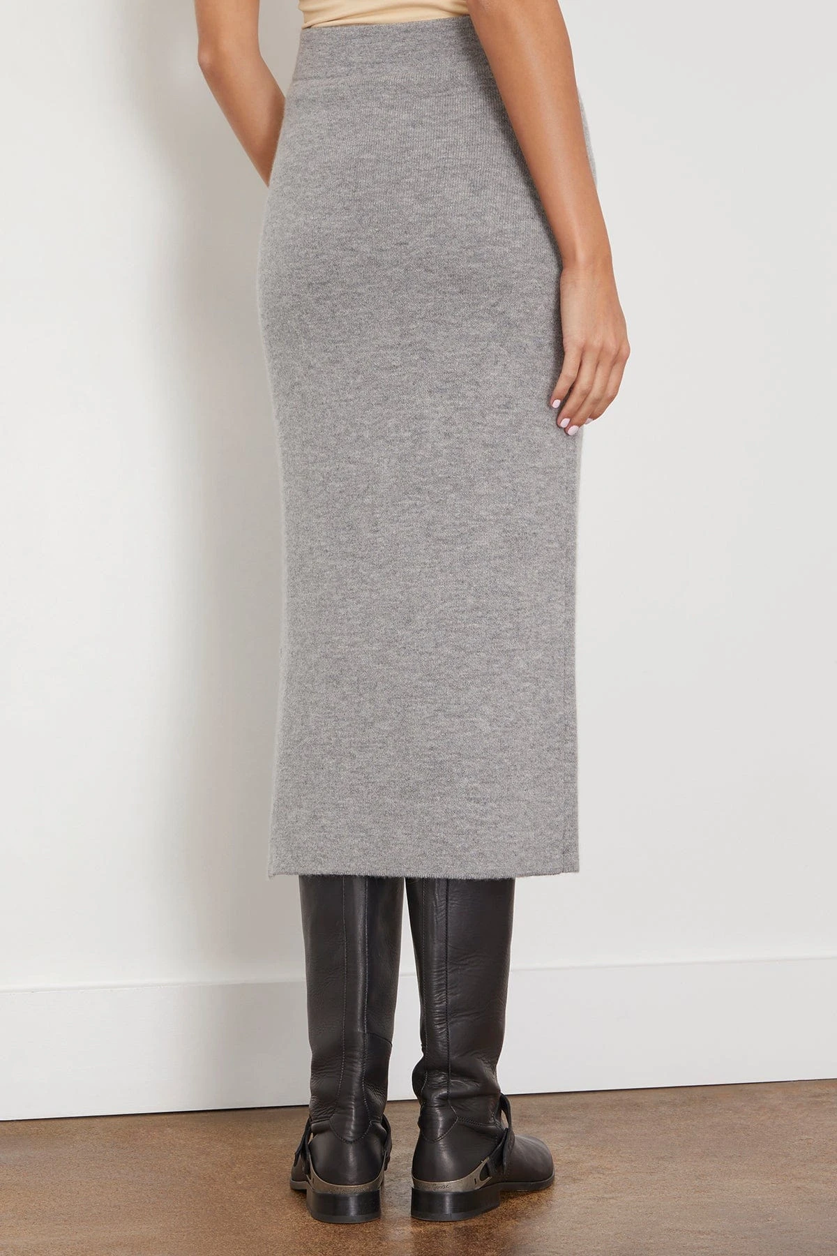 ALLUDE Skirt In Heather Melange 6 ALLUDE Skirt In Heather Melange - Image 4