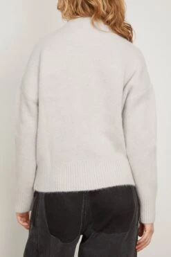 Off White ADC Sweater In Pearl Grey -DOROTHE Clothing Shop ami OffWhiteADCSweaterinPearlGrey 3