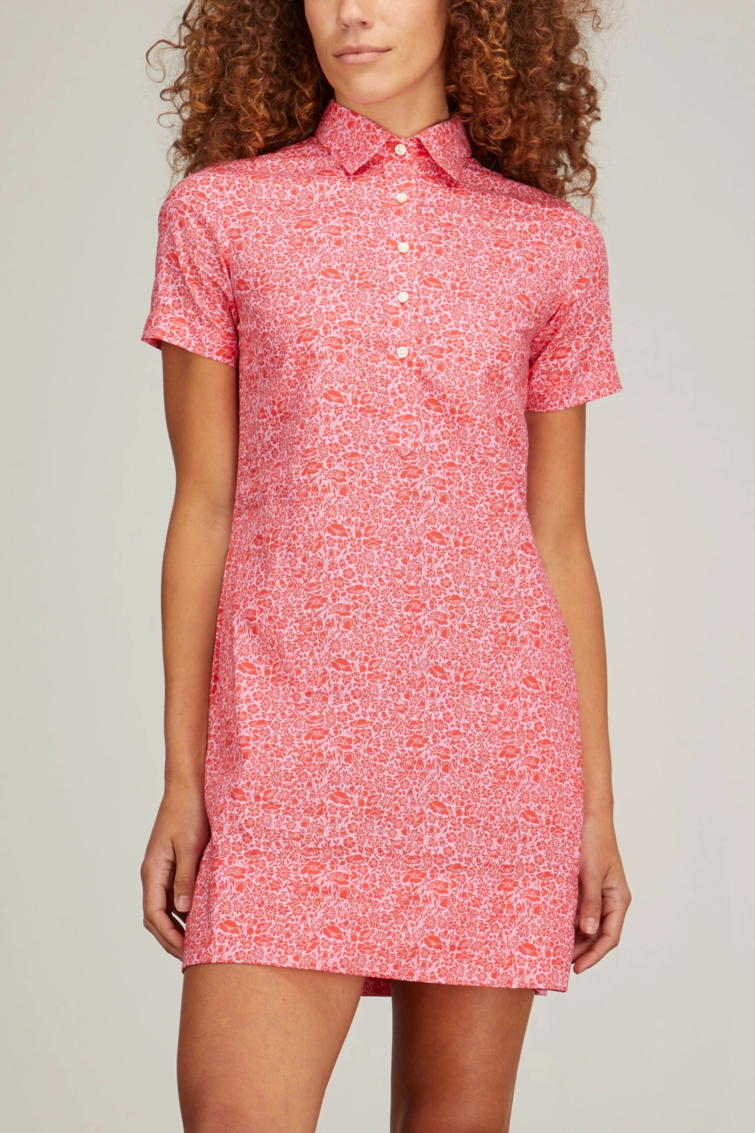 Short Sleeve Popover Dress In Poppy Day Liberty Print 5 Short Sleeve Popover Dress In Poppy Day Liberty Print - Image 3
