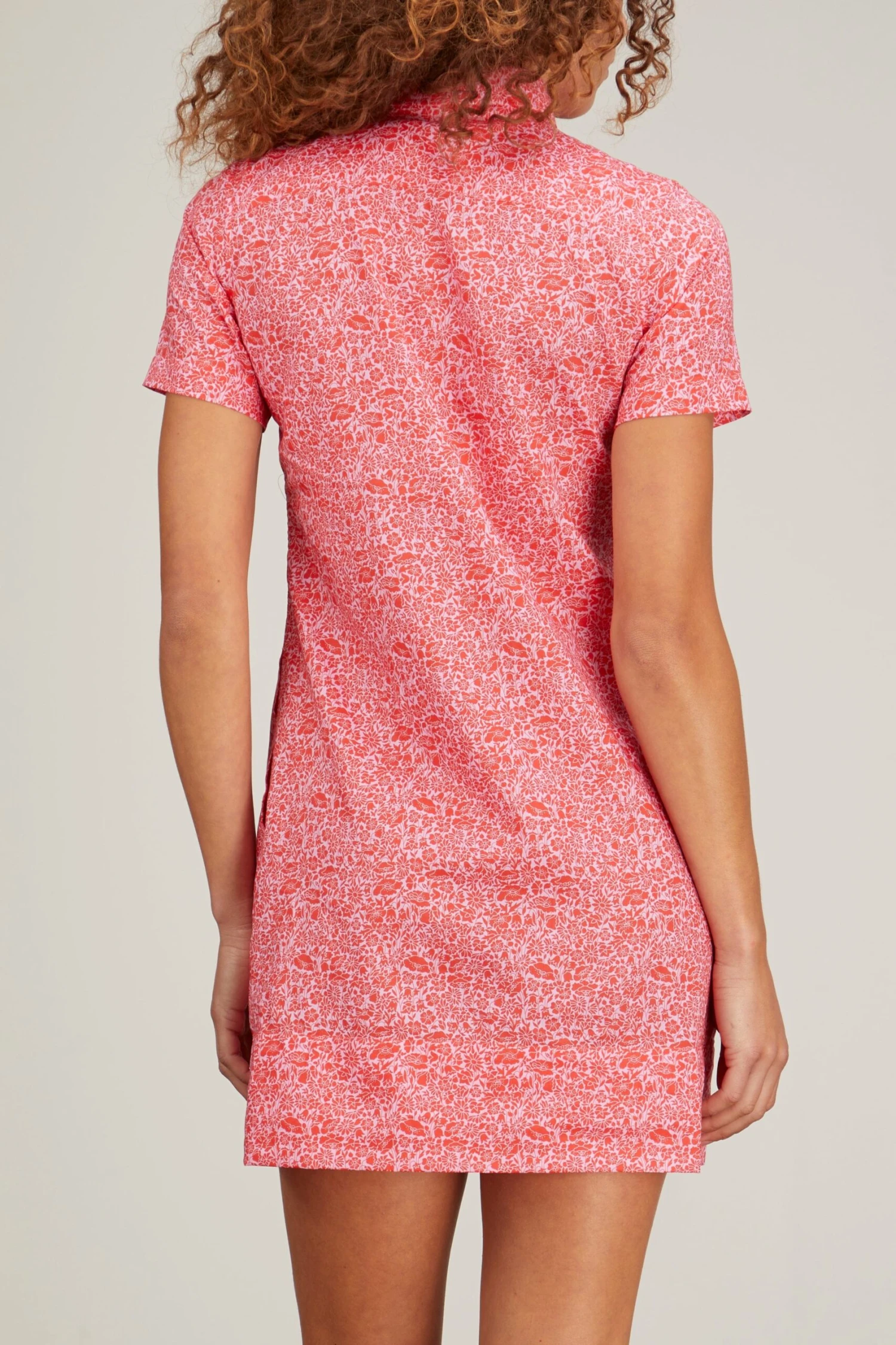 Short Sleeve Popover Dress In Poppy Day Liberty Print 6 Short Sleeve Popover Dress In Poppy Day Liberty Print - Image 4