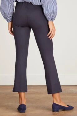 Faye Flare Cropped Pant In Navy 10 Faye Flare Cropped Pant In Navy -DOROTHE Clothing Shop annmashburn FayeFlareCroppedPantinNavy 3 a9474af0 8a92 4d69 996e 808043d519f6