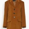 Oversized Blazer In Corduroy Camel -DOROTHE Clothing Shop b05eab2ba964fcc11eef991d06c2f876
