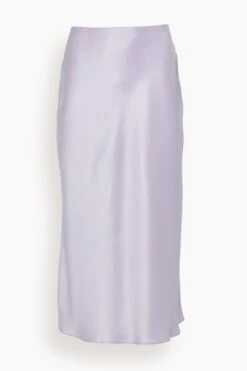 Miranda Midi Silk Skirt In Prism