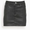 5 Pocket Mini Skirt In Black