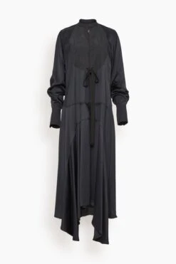 Long Sleeve Dress In Black