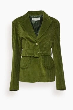 Andy Velvet Jacket In Kaki