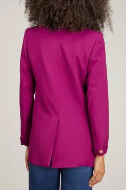 New Vittoria Signature Double Breasted Jacket In Magenta 9 New Vittoria Signature Double Breasted Jacket In Magenta -DOROTHE Clothing Shop callas milano new vittoria signature double breasted jacket in magenta 3