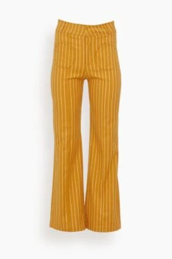 Yoshi Pants In Mustard Stripes