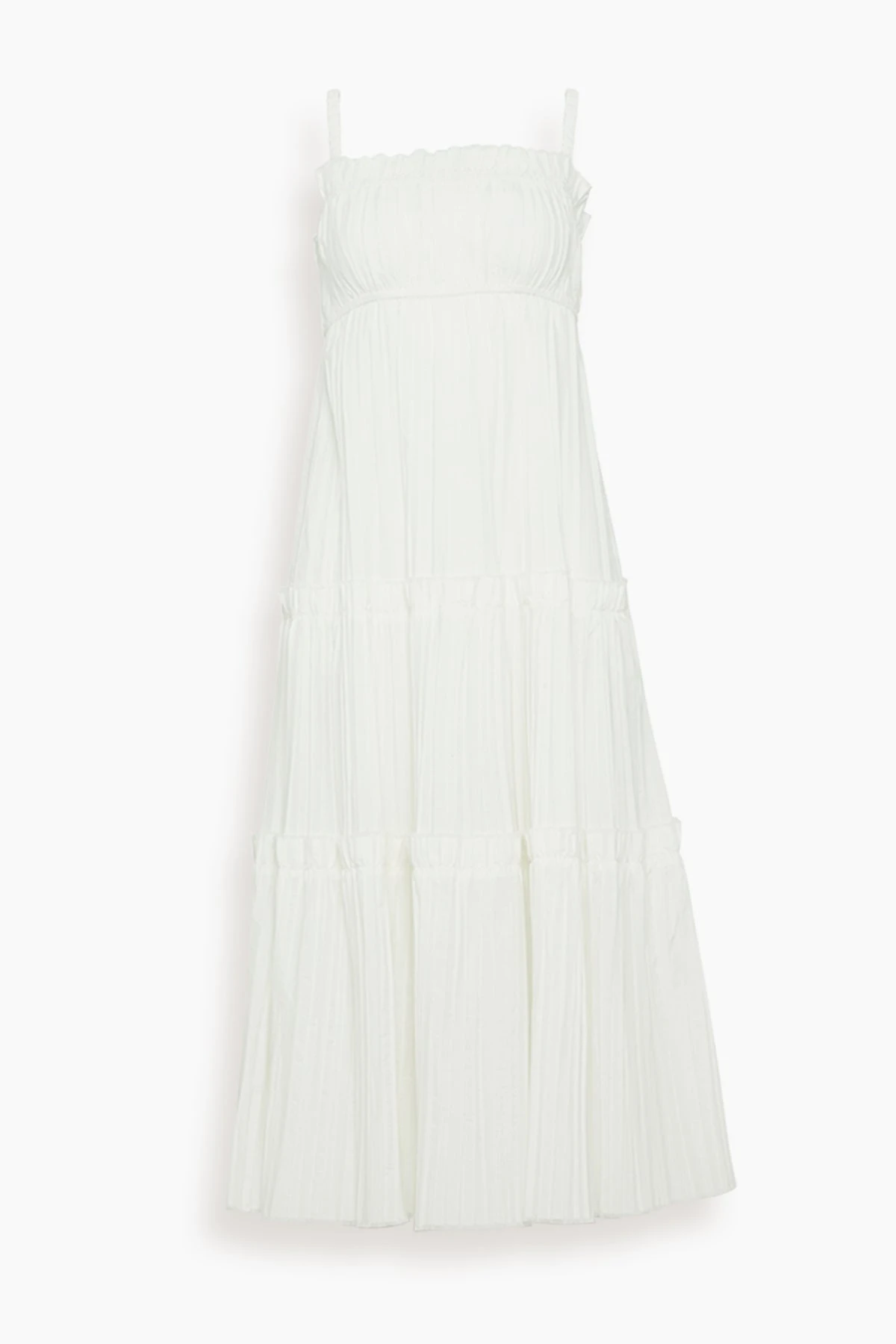 SEA Greir Pleating Slip Dress In Cream 3 SEA Greir Pleating Slip Dress In Cream