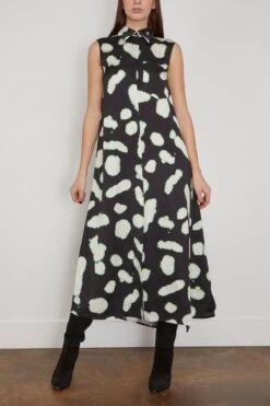 Dade Dress In Black White Galaxy Big -DOROTHE Clothing Shop christianwijnants DadeDressinBlackWhiteGalaxyBig 2