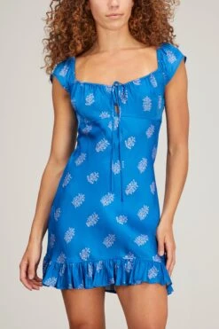 Narni Dress In Deep Blue 9 Narni Dress In Deep Blue -DOROTHE Clothing Shop ciao lucia narni dress in deep blue 2