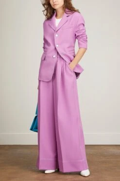Oversized Unstructured Jacket In Grape -DOROTHE Clothing Shop cjr oversized unstructured jacket in grape 1