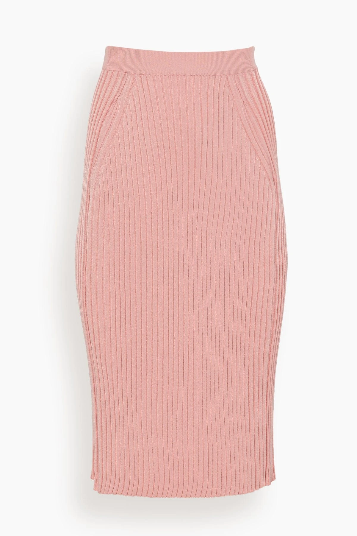 Knit Pleat Stitch Skirt In Light Coral 3 Knit Pleat Stitch Skirt In Light Coral