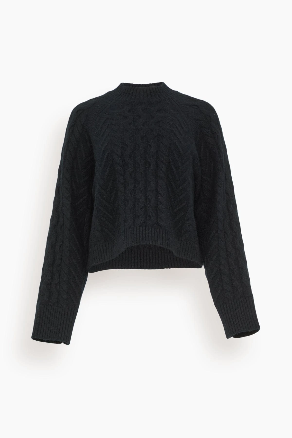 Walker Cable Knit Sweater In Black 3 Walker Cable Knit Sweater In Black