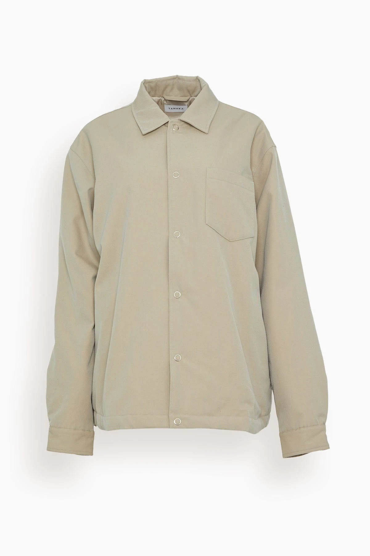 Padded Coach Shirt In Sand Beige 3 Padded Coach Shirt In Sand Beige