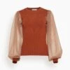 ULLA JOHNSON Sabrina Pullover In Redwood -DOROTHE Clothing Shop d9b2307e2ac135be3316630381438bde