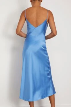 Midi Bias Slip Dress In Cornflower Blue 9 Midi Bias Slip Dress In Cornflower Blue -DOROTHE Clothing Shop dannijo MidiBiasSlipDressinCornflowerBlue 3