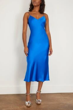 Midi Slip Dress In Cobalt -DOROTHE Clothing Shop dannijo MidiSlipDressinCobalt 2