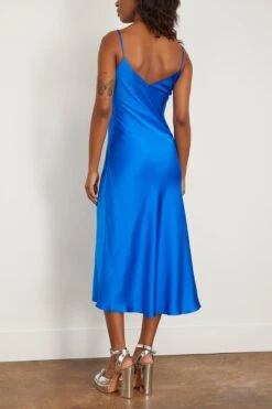 Midi Slip Dress In Cobalt -DOROTHE Clothing Shop dannijo MidiSlipDressinCobalt 3