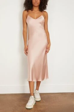 Tea Length Bias Slip Dress In Dusty Rose 8 Tea Length Bias Slip Dress In Dusty Rose -DOROTHE Clothing Shop dannijo TeaLengthBiasSlipDressinDustyRose 2