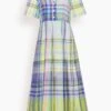 Handwoven Check Long Dress In Blue 2 Handwoven Check Long Dress In Blue -DOROTHE Clothing Shop dd0e395d565f7d3fe47b54ec69eefc74