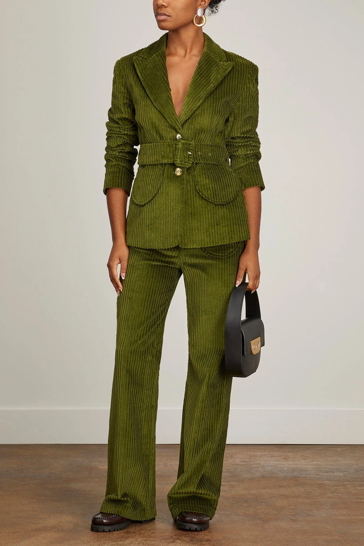 Andy Velvet Jacket In Kaki 4 Andy Velvet Jacket In Kaki - Image 2