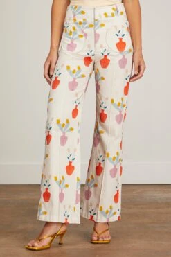 Yoshi Pant In Printed Flower Vase 9 Yoshi Pant In Printed Flower Vase -DOROTHE Clothing Shop destree yoshi pant in printed flower vase 2