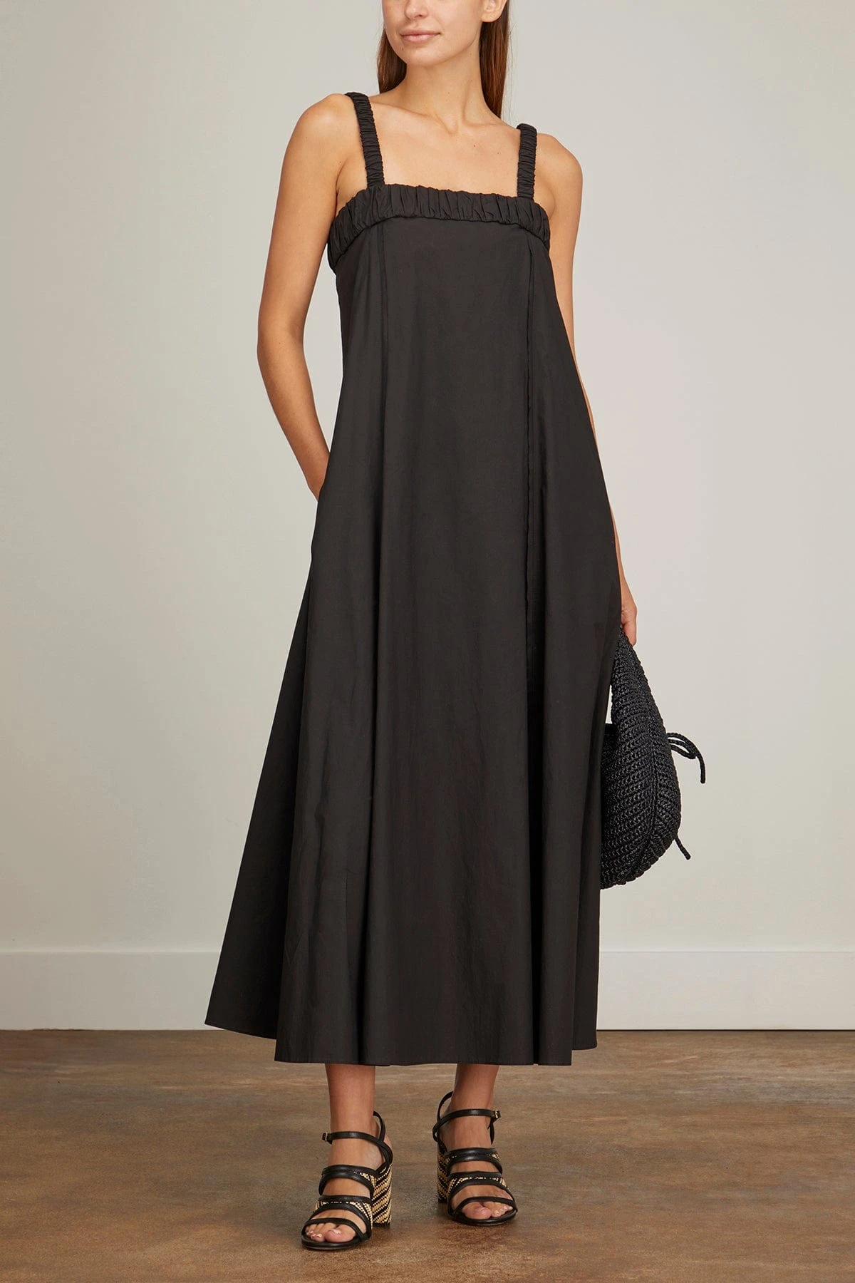 DOROTHEE SCHUMACHER Cotton Coolness Dress In Pure Black 4 DOROTHEE SCHUMACHER Cotton Coolness Dress In Pure Black - Image 2