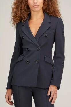 DOROTHEE SCHUMACHER Emotional Essence Jacket In Dark Navy -DOROTHE Clothing Shop dorothee EmotionalEssenceJacketinDarkNavy 2