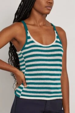 DOROTHEE SCHUMACHER Fresh Stripes Twinset In Green And White Mix 11 DOROTHEE SCHUMACHER Fresh Stripes Twinset In Green And White Mix -DOROTHE Clothing Shop dorothee FreshStripesTwinsetinGreenandWhiteMix 4