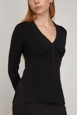 DOROTHEE SCHUMACHER Merino Elegance Pullover In Pure Black 8 DOROTHEE SCHUMACHER Merino Elegance Pullover In Pure Black -DOROTHE Clothing Shop dorothee MerinoElegancePulloverinPureBlack 2